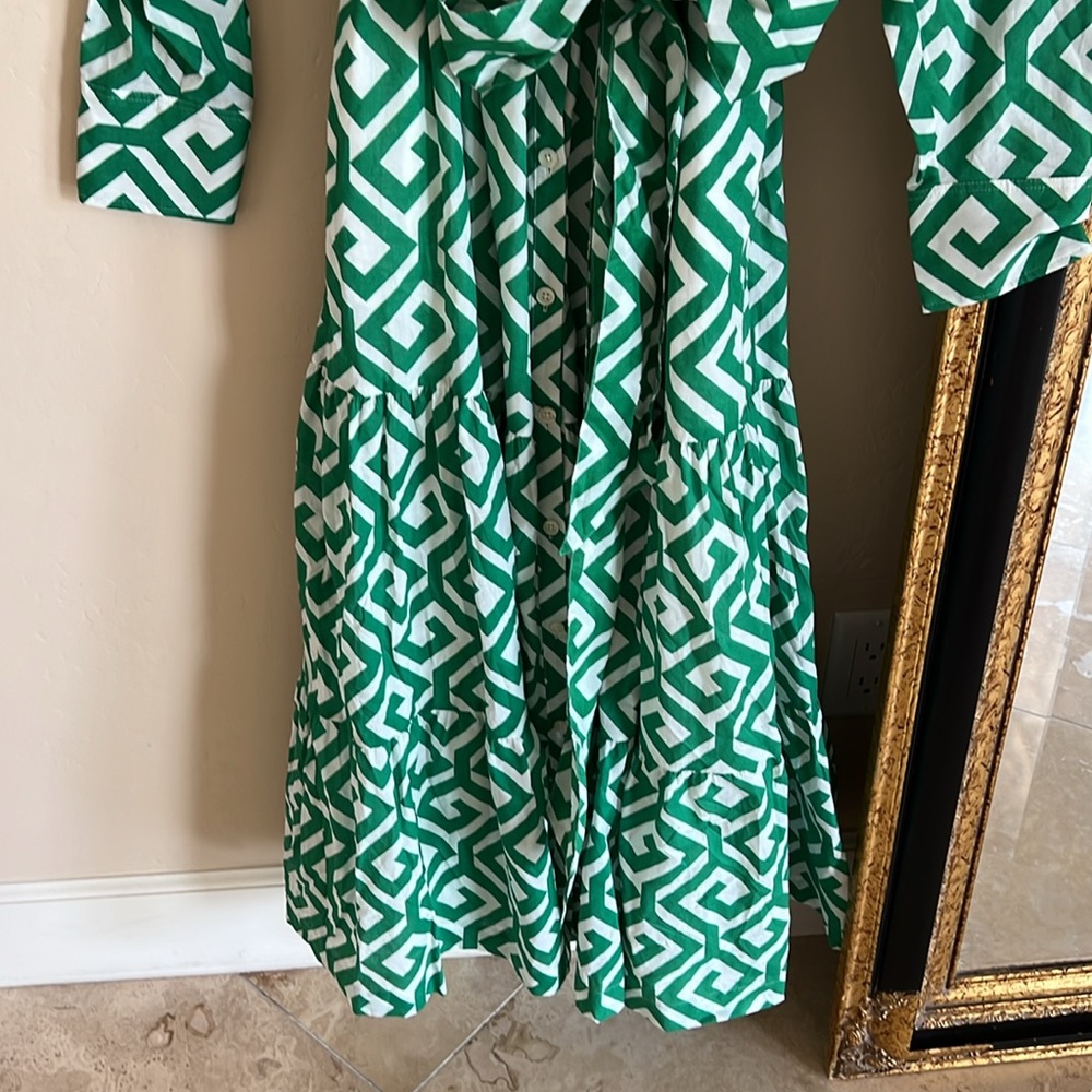 Boden Green Long Sleeve Sundress - Picture 8 of 10